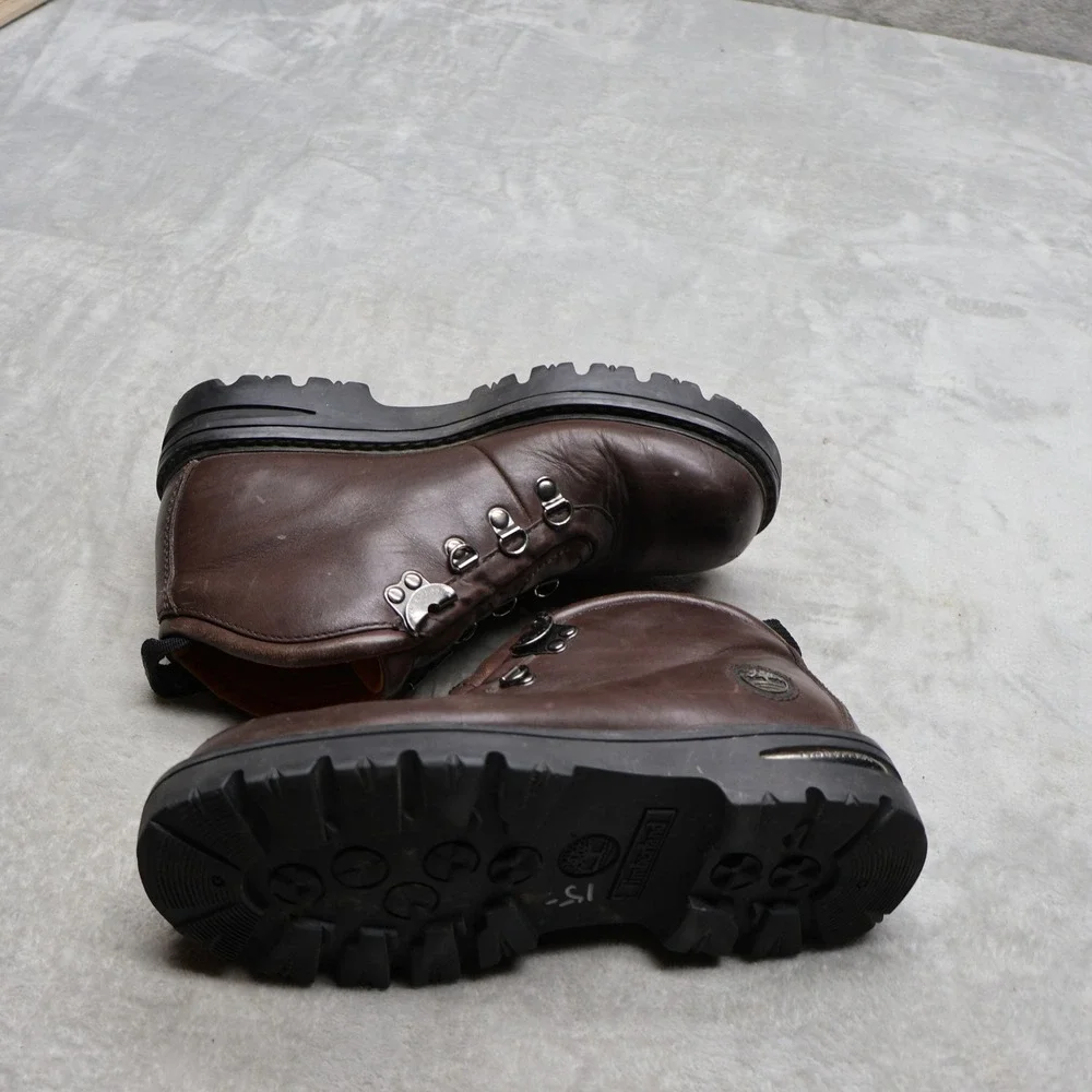 Timberland Mens 7M Chukka Boots Brown Leather Euro Hiker Outdoor 20029 VTG READ